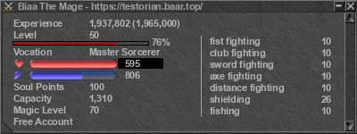 Signature for player Biaa The Mage