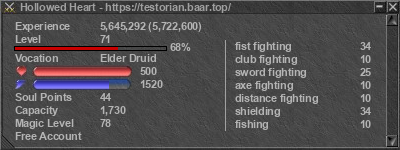 Signature for player Hollowed Heart