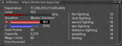 Signature for player Inflames