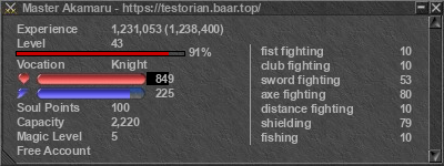 Signature for player Master Akamaru