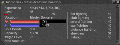 Signature for player Morpheus