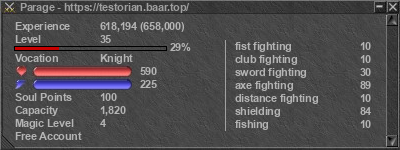 Signature for player Parage