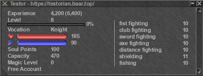 Signature for player Testor